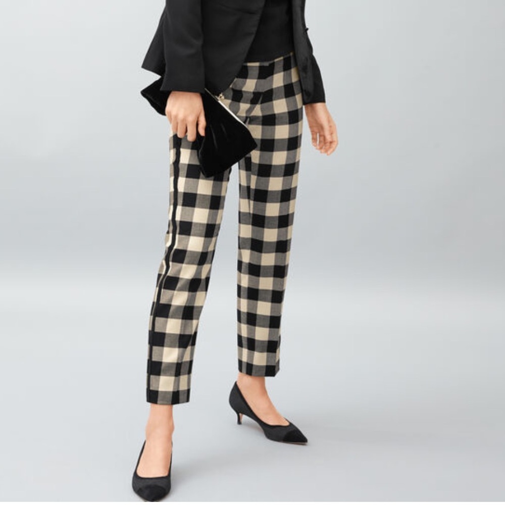 Talbots Hampshire Ankle Pants In Buffalo Plaid